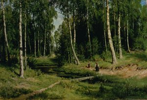 Dans la forêt de bouleaux, 1883